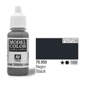 VALLEJO Farba Nr169 Black Matt 17ml (70950)
