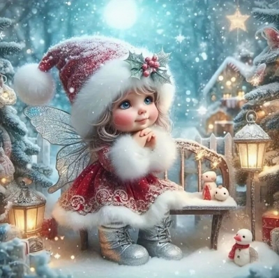 <img src='https://webimage.pl/pics/508/0/d5906196030508.jpg' style='height:440px' /> Diamentowa Mozaika Zima Wróżka w stroju Mikołaja NO-2003050