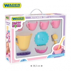 Party World - Serwis kawowy 16 elementów - <br />