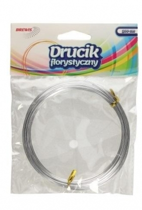 Druciki florystyczne 3mx2mm srebrne