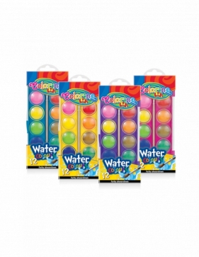 Farby akwarelowe Colorino mała pastylka - 12 kolorów, 1 szt (41508PTR)