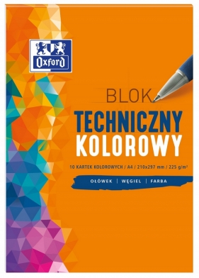 Blok techniczny A4/10k - kolorowy (400093230)
