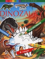 Dinozaury. Naklejkowe łamigłówki
