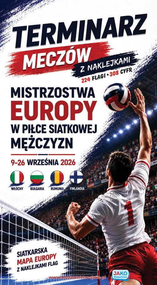 Terminarz meczów z naklejkami Mistrzostwa Europy w Piłce Siatkowej Mężczyzn 2026