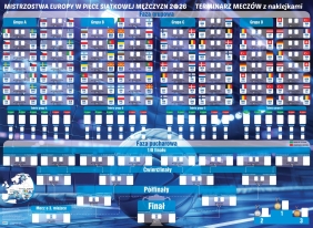Terminarz meczów z naklejkami Mistrzostwa Europy w Piłce Siatkowej Mężczyzn 2026 - Opracowanie zbiorowe