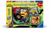 Ravensburger, Puzzle 3x49: Minionki (12004350)