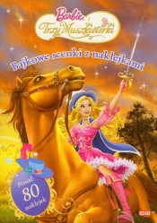 Barbie i Trzy Muszkieterki Bajkowe scenki z naklejkami