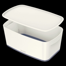 Pudło archiwizacyjne Leitz my box mały - biało-szary 318 mm x 128 mm x 191 mm (52291001)