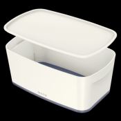 Pudło archiwizacyjne Leitz my box mały - biało-szary 318 mm x 128 mm x 191 mm (52291001)