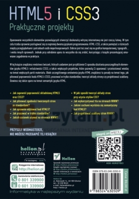 HTML5 i CSS3 Praktyczne projekty - Gajda Włodzimierz