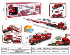 Straż pożarna+tor samochodowy z wyrzutnią