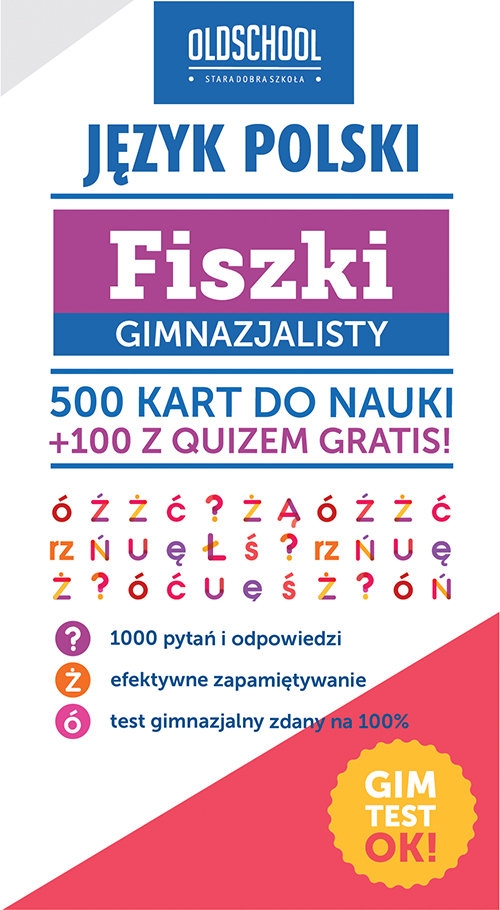 Język polski Fiszki gimnazjalisty