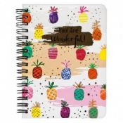 Notes na spirali - ananasy (397931)