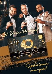 Karnet Urodziny 40 Gift-M