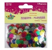 Cekiny kwiaty 11mm/14g