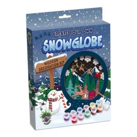 Zestaw do tworzenia obrazów z drewna - Kula śniegu