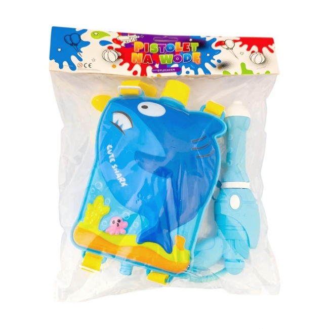 <img src='https://webimage.pl/pics/509/9/d5903420919509.jpg' style='height:440px' /> Pistolet na wodę z plecakiem - Rekin