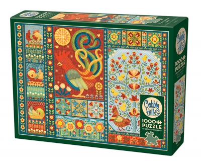 Puzzle 1000 Skandynawski patchwork 112191