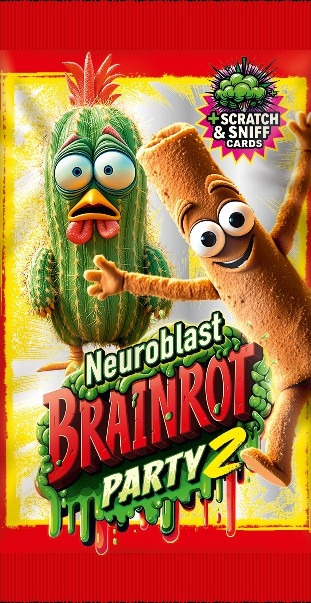 <img src='https://webimage.pl/pics/510/1/d4143926001006.jpg' style='height:440px' /> Neuroblast BRAINROT Party 2 saszetka z kartami 1szt.mix