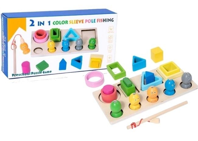 Sorter drewniany 2w1 łowieniem rybek