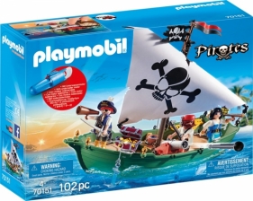 Playmobil Pirates: Statek piracki z silnikiem podwodnym (70151)