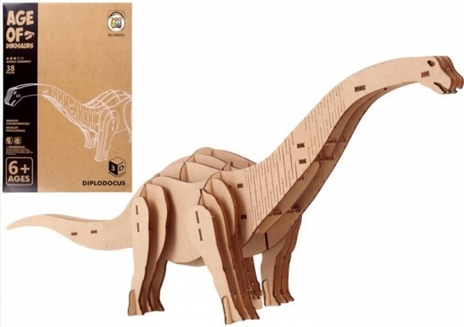 <img src='https://webimage.pl/pics/510/2/d5903943012510.jpg' style='height:440px' /> Puzzle drewniane 3D Dinozaur Diplodoukus