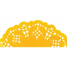 Serwetki papierowe okrągłe 11,5cm/35 szt. - żółte (414549)