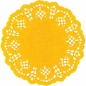 Serwetki papierowe okrągłe 11,5cm/35 szt. - żółte (414549)