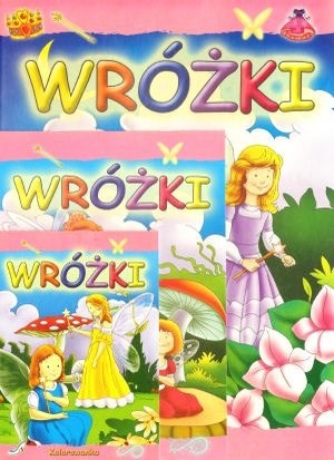 Wróżki. Zestaw zadań do kolorowania z kredkami