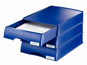 Szuflada na dokumenty Leitz Plus - niebieski 25,5 x 7 x 37,6 cm (52100035)