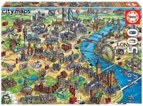 Puzzle 500: Mapa Londynu (18451)