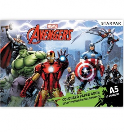 Papier kolorowy A5/10k Avengers 357153