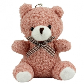 Brelok Miś pluszowy różowy 8cm