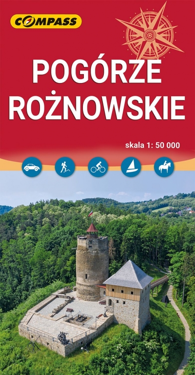 Pogórze Rożnowskie. Mapa turystyczna w skali 1: 50 000