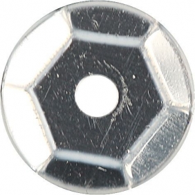 Cekiny okrągłe 7mm 14g - metaliczne srebrne (260075)