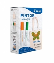 Marker Pintor zestaw pomarańcz/ziel + torba PILOT