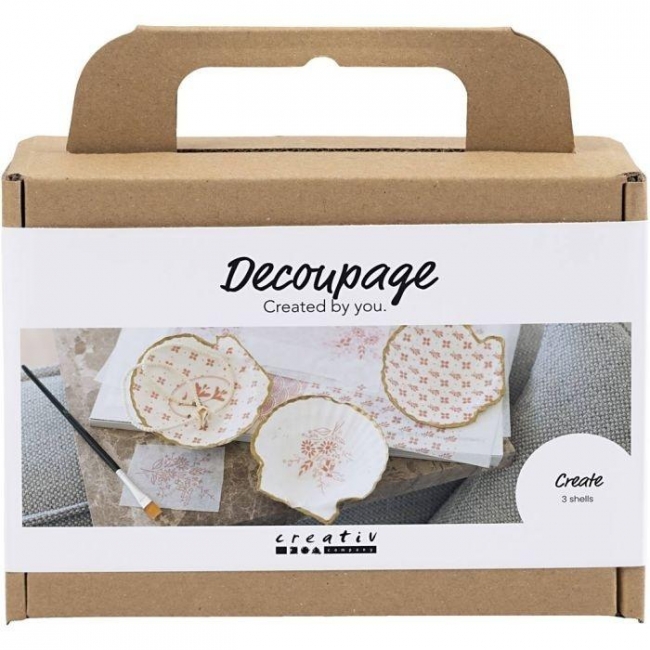 Zestaw do decoupage Muszle Małży