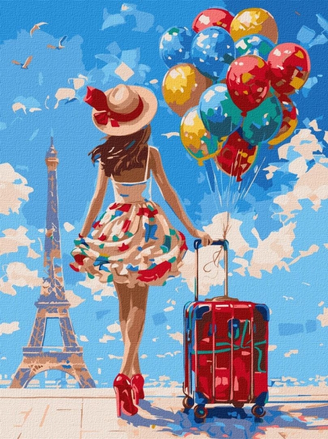 Malowanie po numerach - Pierwsza podróż 30x40cm