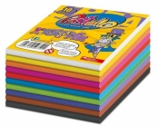 Bibuła marszczona kostka 10x10cm 10 kolorów mix