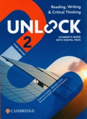 Unlock 2 Reading, Writing and Critical Thinking Student's Book with Digital Pack - Deborah Hobbs, Richard O'Neill, Michele Lewis, Chris Sowton