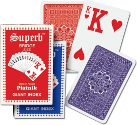 Karty do gry Piatnik 1 talia, Ogromne indeksy dla słabo widzących