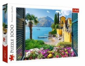 Puzzle 1000 Widok na jezioro Como TREFL