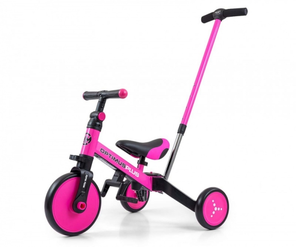 Rowerek Ride On - Bike 4w1 OPTIMUS PLUS Pink (5304)