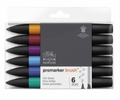 Zestaw pisaków Promarker Winsor & Newton - Rich Tones, 6 kolorów