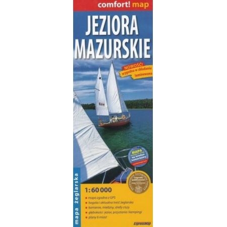 Jeziora mazurskie 1:60 000 - mapa żeglarska