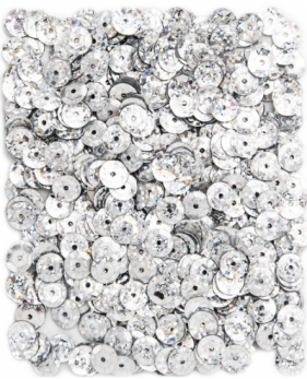 Cekiny holograficzne 9mm 15g - srebrne