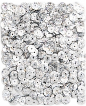 Cekiny holograficzne 9mm 15g - srebrne
