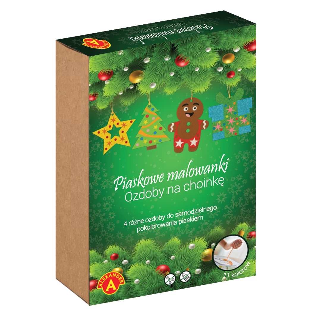 <img src='https://webimage.pl/pics/512/2/d3251.jpg' style='height:440px' /> Piaskowe Malowanki – Ozdoby na Choinkę: Ciastek