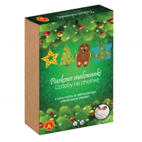 Piaskowe Malowanki – Ozdoby na Choinkę: Ciastek