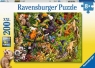 Ravensburger, Puzzle XXL 200: Las tropikalny (13351) Wiek: 8+